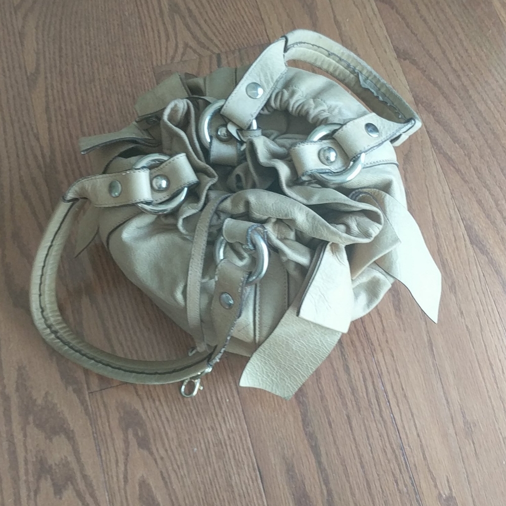 Anne Fontaine  round genuine leather purse